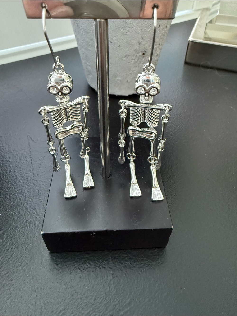 Leith NEW Skeleton Earrings by Leith Silvertone Metal